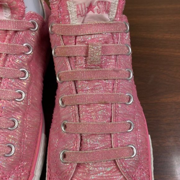 Converse All Star Chuck Taylor Low Top Shimmer‎ Sneakers, size J 5.5, W 7, EU 38 - Picture 5 of 13